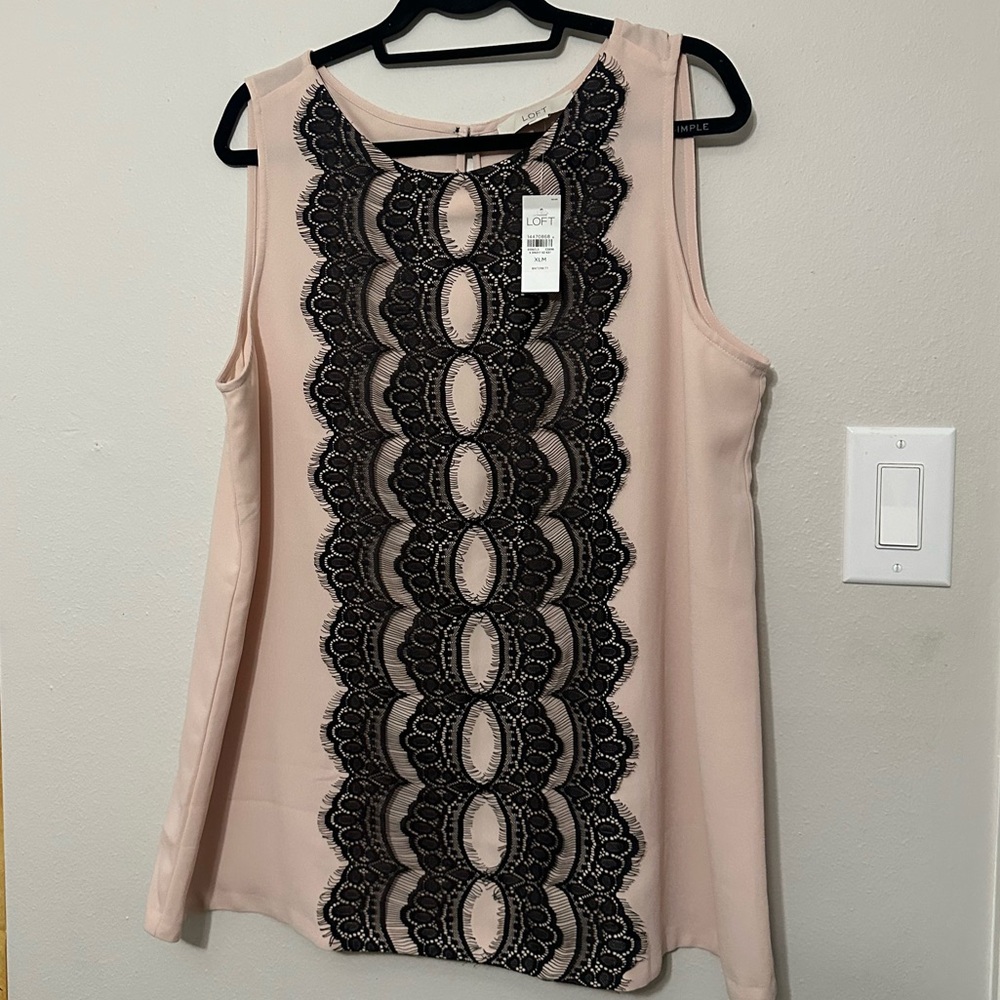 Elegant Lace Trim Blush Maternity Top